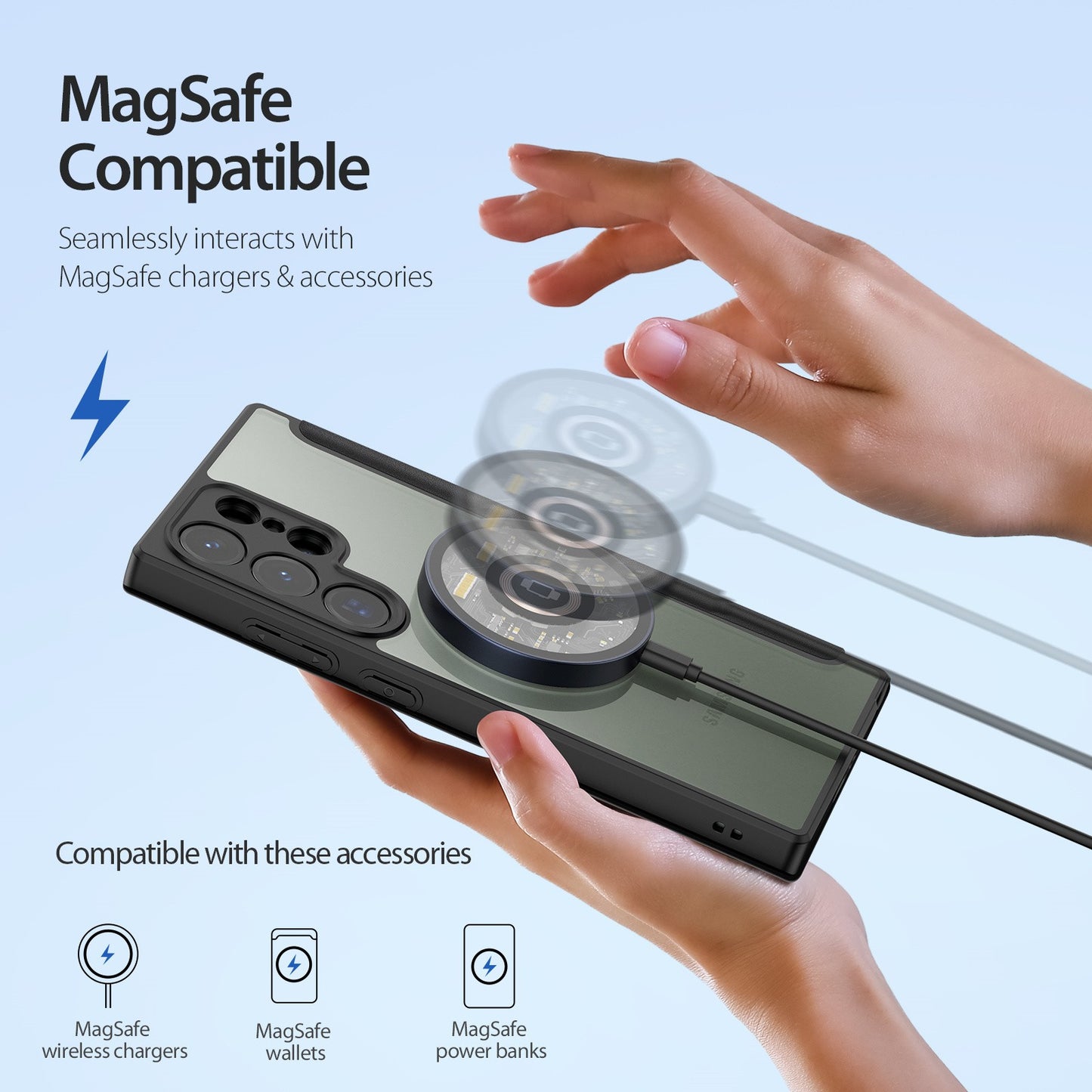 Dėklas Dux Ducis Skin X Pro Samsung S926 S24 Plus juodas