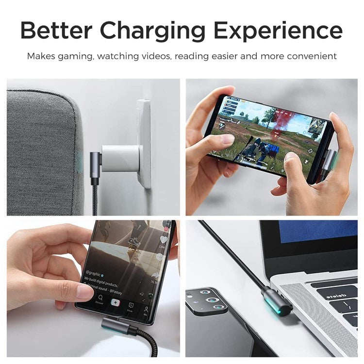 USB kabelis Joyroom S-CC100A17 USB-C to USB-C 100W 1.2m juodas