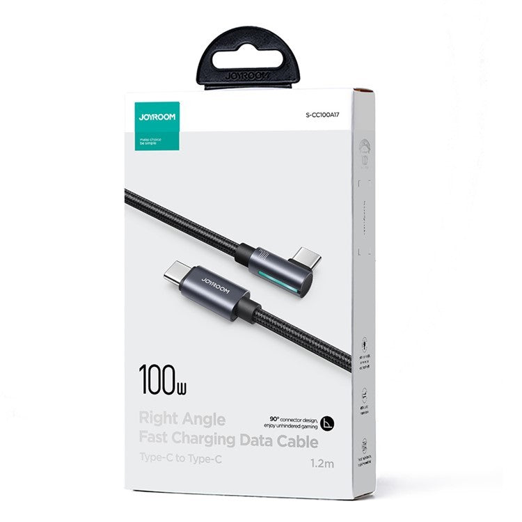 USB kabelis Joyroom S-CC100A17 USB-C to USB-C 100W 1.2m juodas