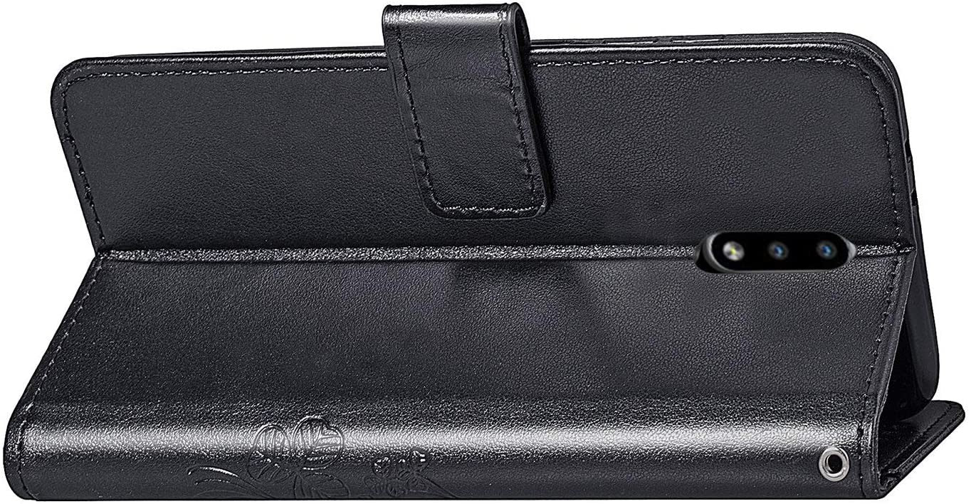 Dėklas Flower Book Samsung A155 A15 4G/A156 A15 5G juodas