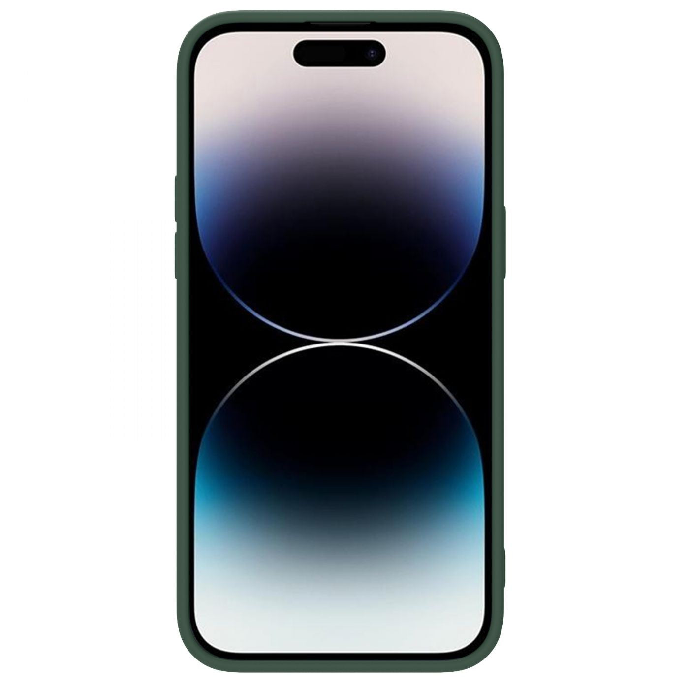 Dėklas Nillkin CamShield Silky Silicone Apple iPhone 15 Pro tamsiai žalias Telefonų dėklai -   