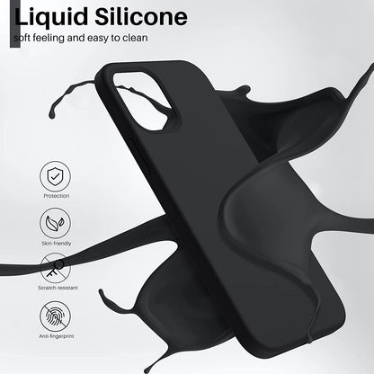 Dėklas Liquid Silicone 1.5mm Xiaomi Redmi Note 13 4G juodas Telefonų dėklai -   