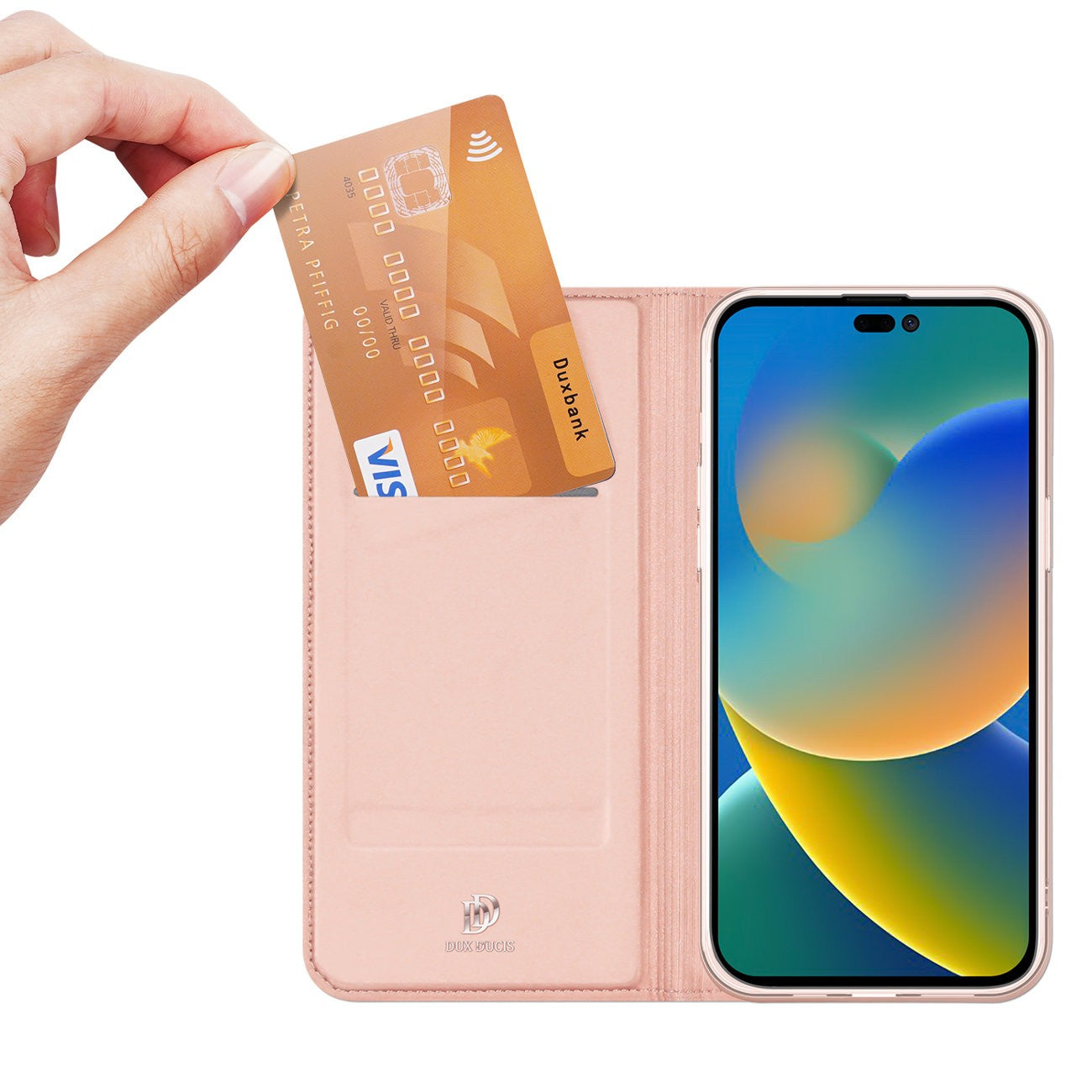 Dėklas Dux Ducis Skin Pro Xiaomi Redmi Note 13 4G rožinio aukso Telefonų dėklai -   