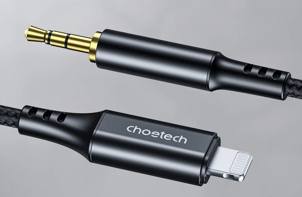 Audio kabelis Choetech AUX009 Lightning to 3,5mm juodas