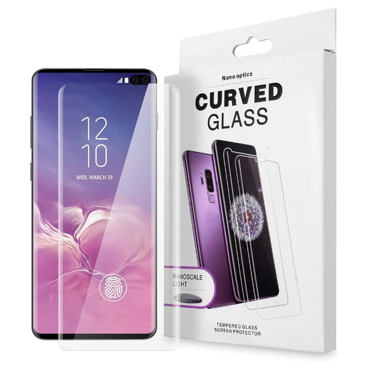 LCD apsauginis stikliukas Nano Optics 5D UV Glue Huawei P20 Pro lenktas skaidrus Ekranų apsaugos -   