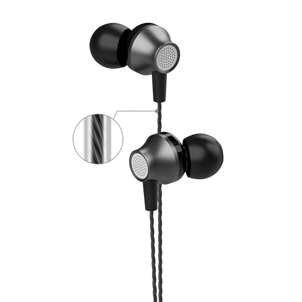 Ausinės Devia Metal In-Ear 3,5mm juodos Ausinės -   