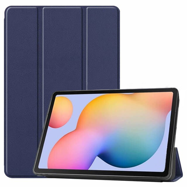 Dėklas Smart Leather Samsung T290/T295 Tab A 8.0 2019 tamsiai mėlynas Planšetinių kompiuterių dėklai -   