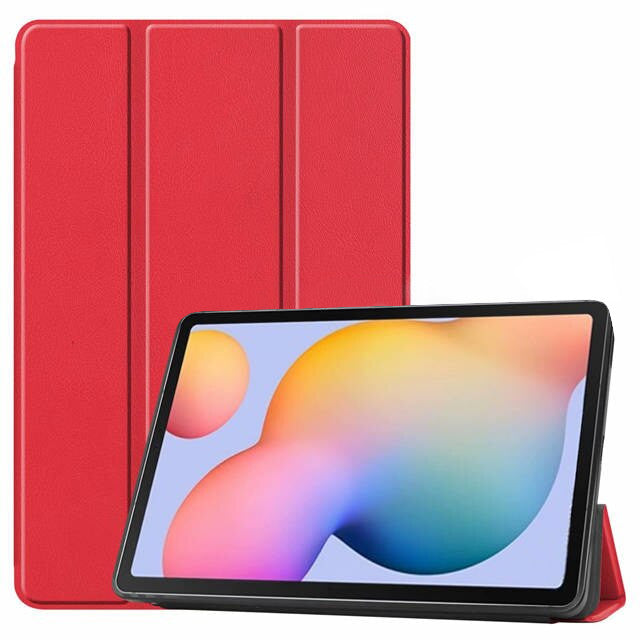 Dėklas Smart Leather Lenovo Tab M10 X505/X605 10.1 raudonas Planšetinių kompiuterių dėklai -   