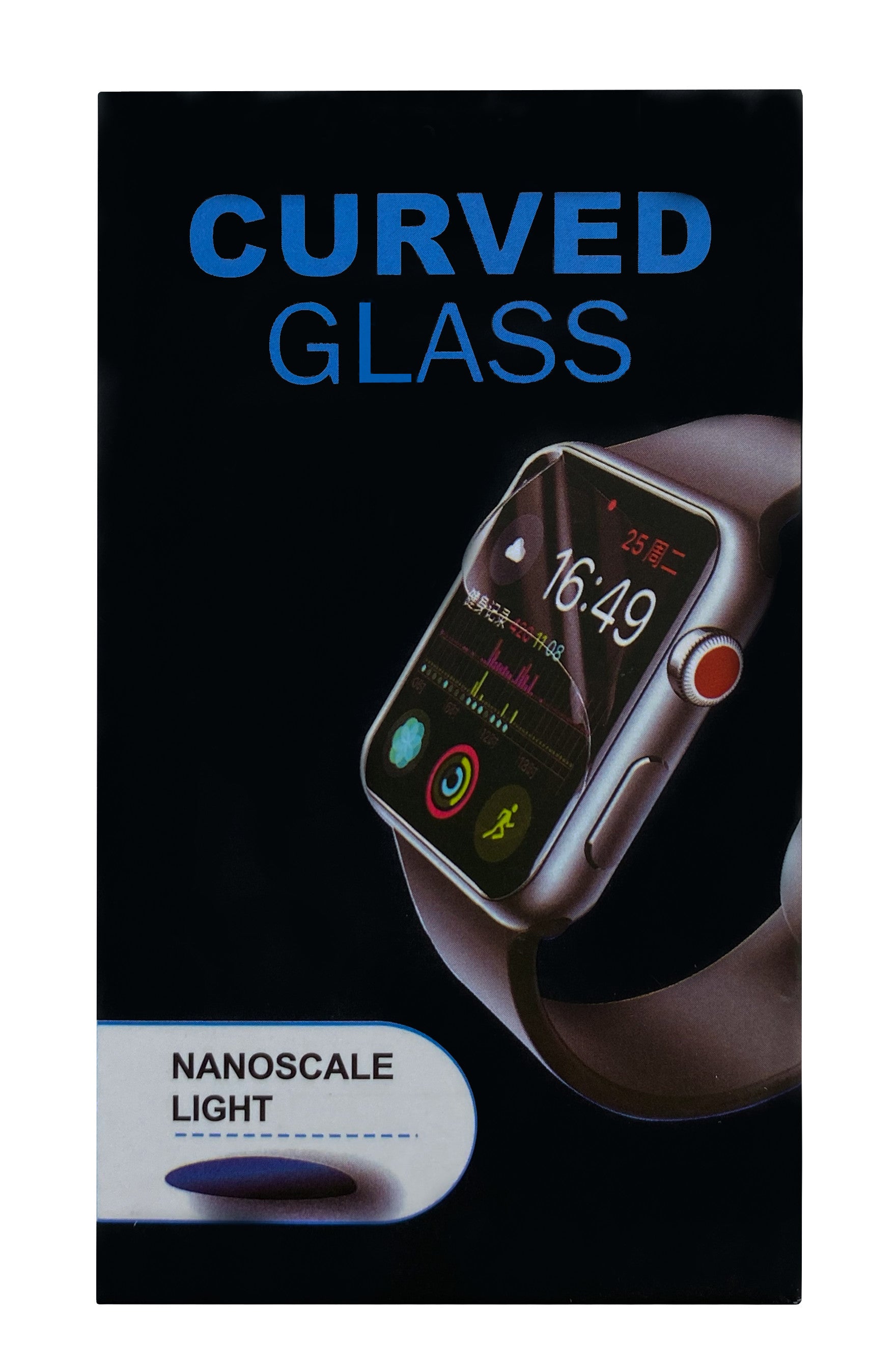 LCD apsauginis stikliukas Full Glue Apple Watch 44mm juodas Išmaniųjų laikrodžių apsaugos -   