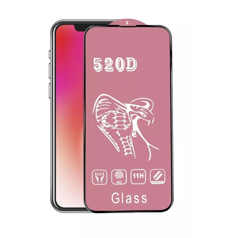 LCD apsauginis stikliukas 520D Apple iPhone XS Max/11 Pro Max juodas Ekranų apsaugos -   