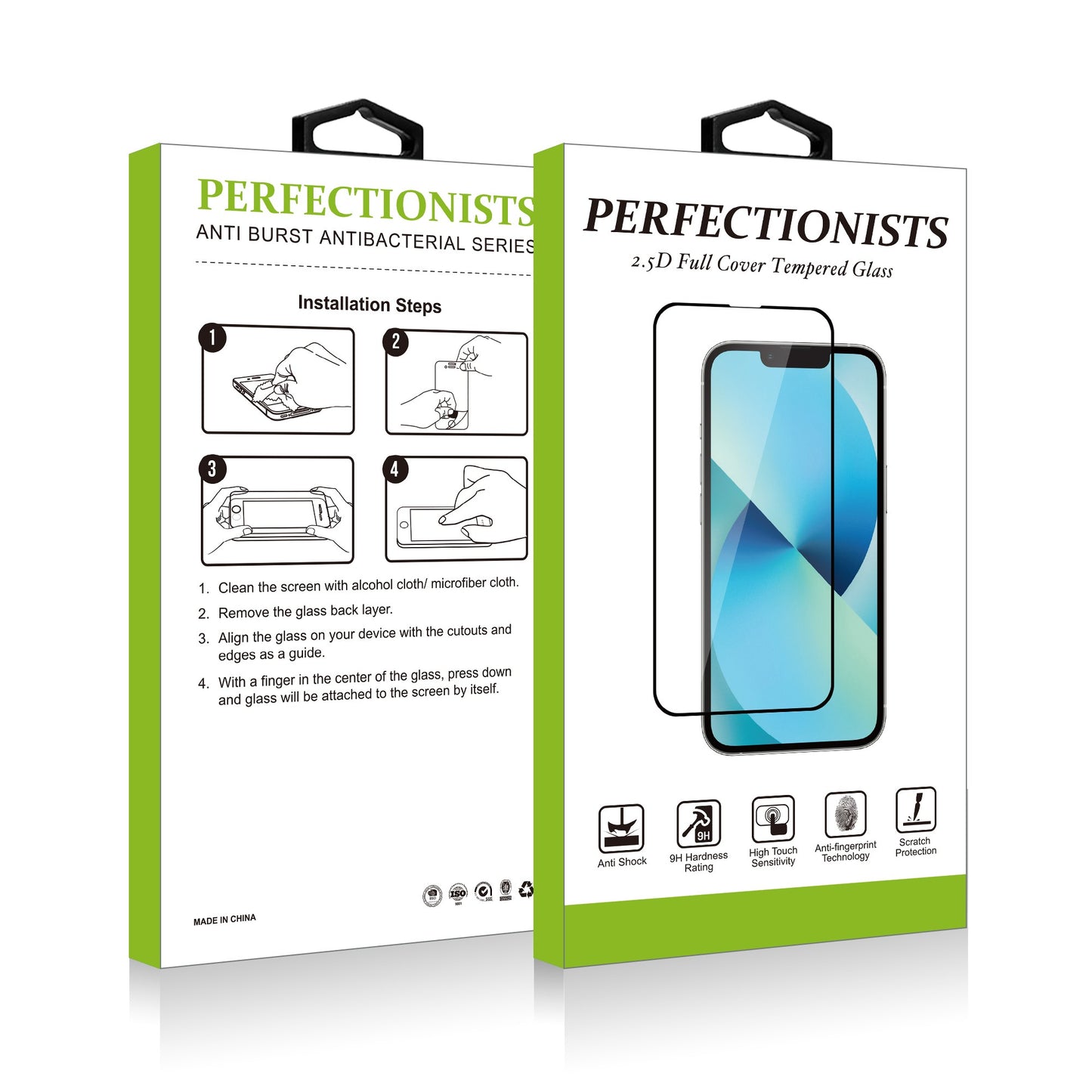 LCD apsauginis stikliukas 2.5D Perfectionists Apple iPhone 13 mini skaidrus Ekrano apsaugos -   