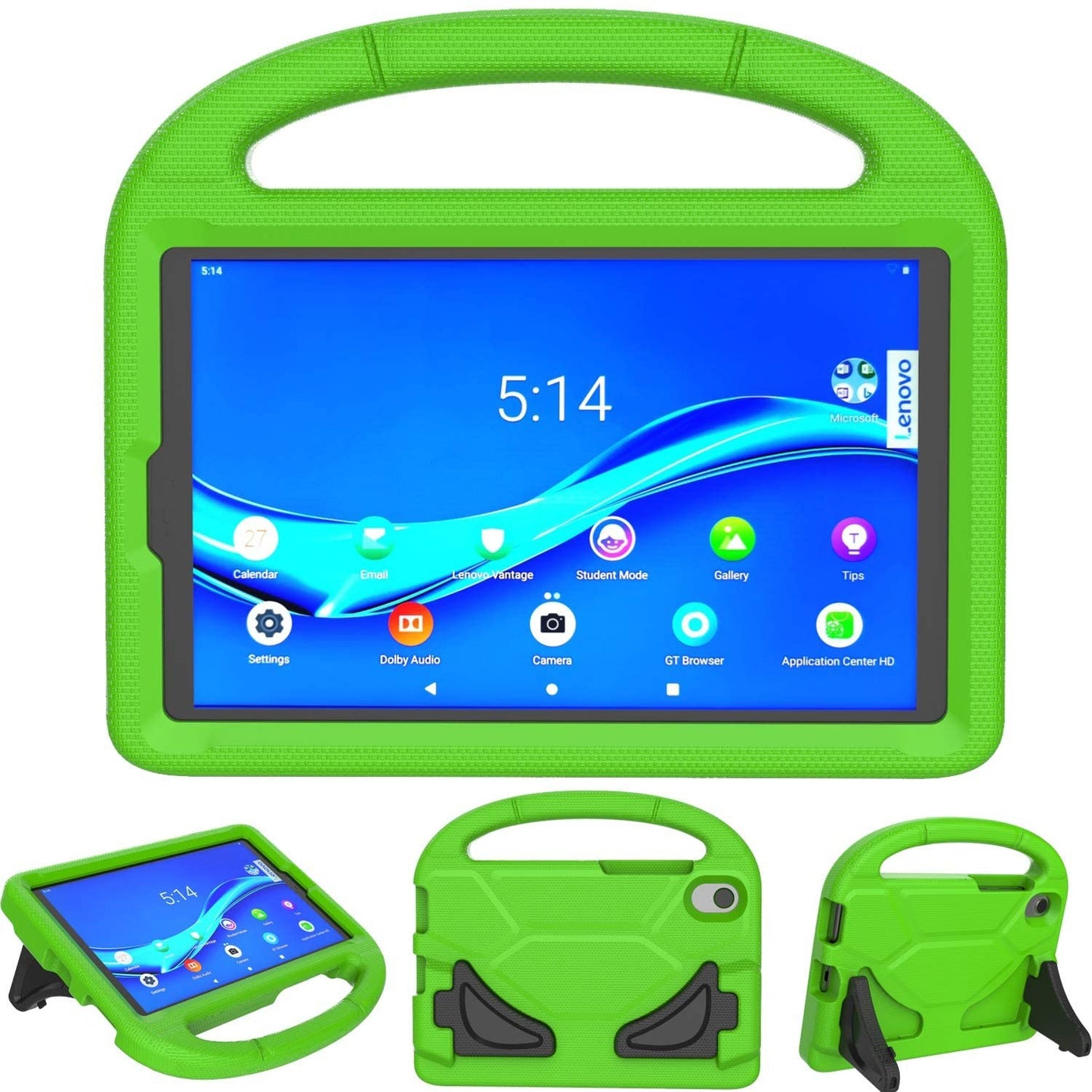 Dėklas Shockproof Kids Samsung X200/X205 Tab A8 10.5 2021 žalias Planšetinių kompiuterių dėklai -   