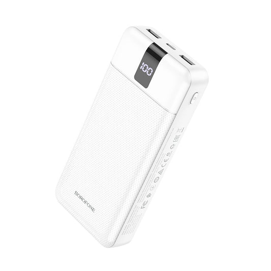 Išorinė baterija Power Bank Borofone BJ20A 5 Output 3 Input 20000mAh balta Išorinės baterijos -   