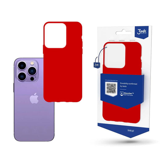 Dėklas 3mk Matt Case Apple iPhone 14 Pro Max raudonas