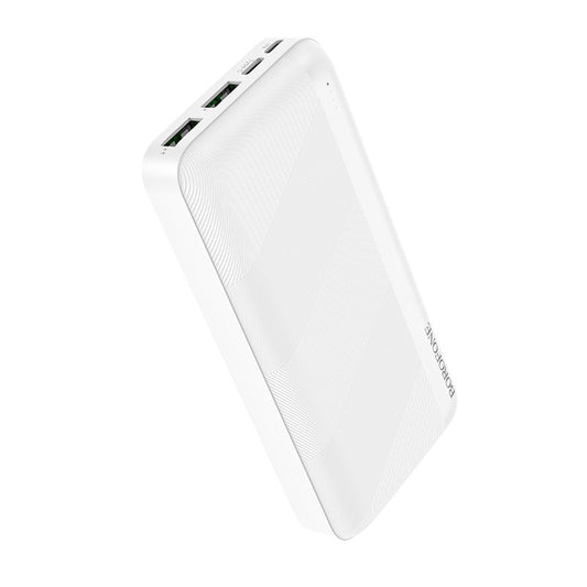 Išorinė baterija Power Bank Borofone BJ27A 2xUSB 20000mAh balta Išorinės baterijos -   