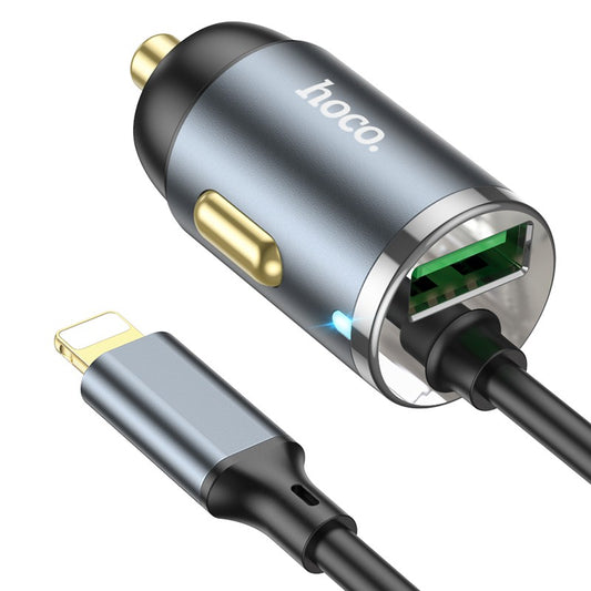 Automobilinis įkroviklis Hoco NZ7 PD20W+QC3.0 Lightning/USB-A Automobiliniai įkrovikliai -   