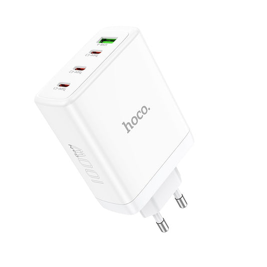 Įkroviklis Hoco N31 PD100W 3xType-C/1xUSB-A baltas