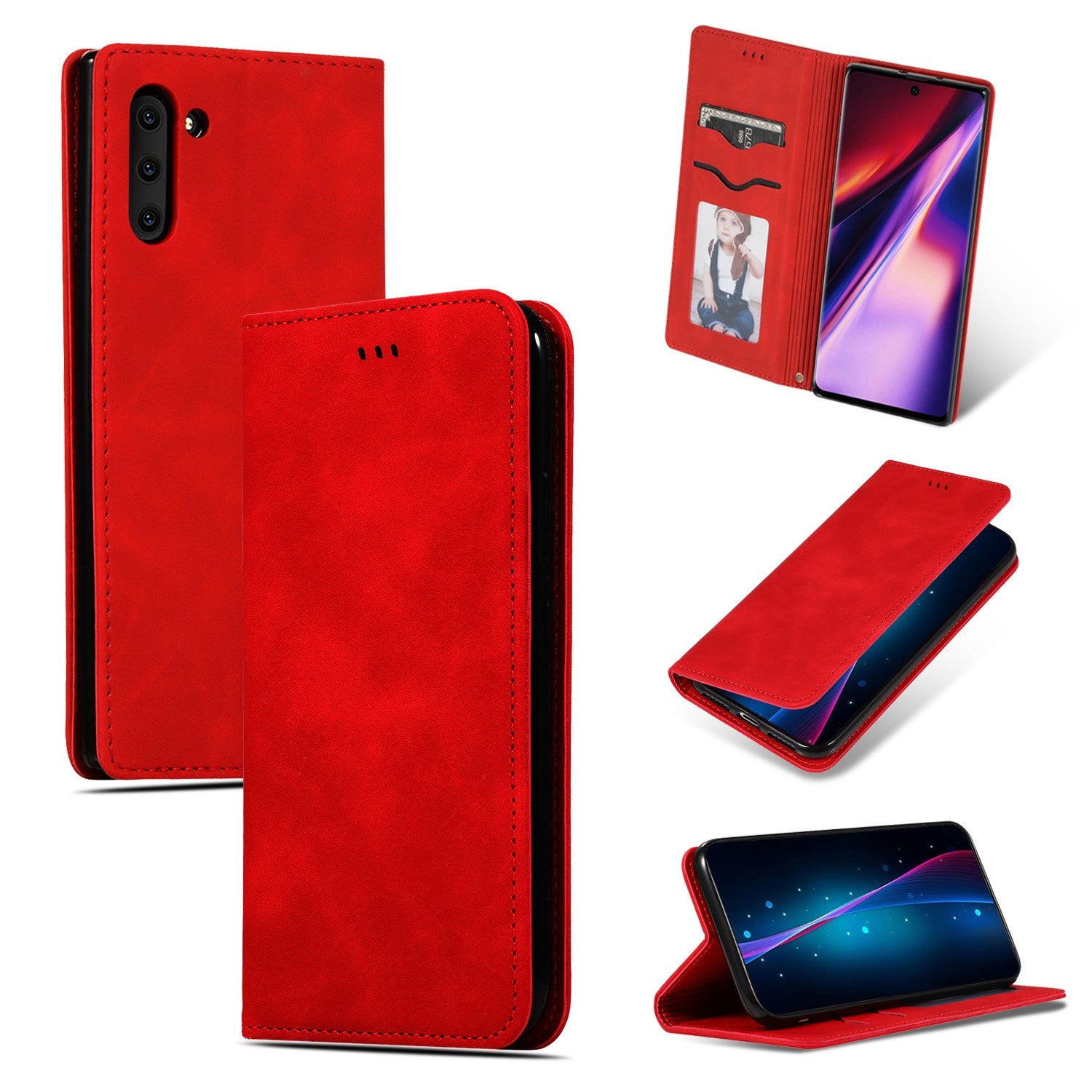 Dėklas Business Style Xiaomi Redmi Note 12S raudonas Telefonų dėklai -   