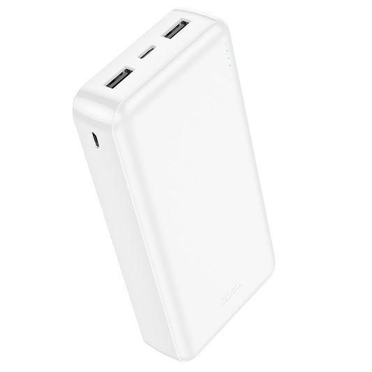 Išorinė baterija Power Bank Hoco J100A 2xUSB-A 20000mAh balta Išorinės baterijos -   