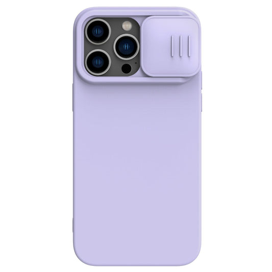 Dėklas Nillkin CamShield Silky Magnetic Silicone Apple iPhone 14 šviesiai violetinis Telefonų dėklai -   