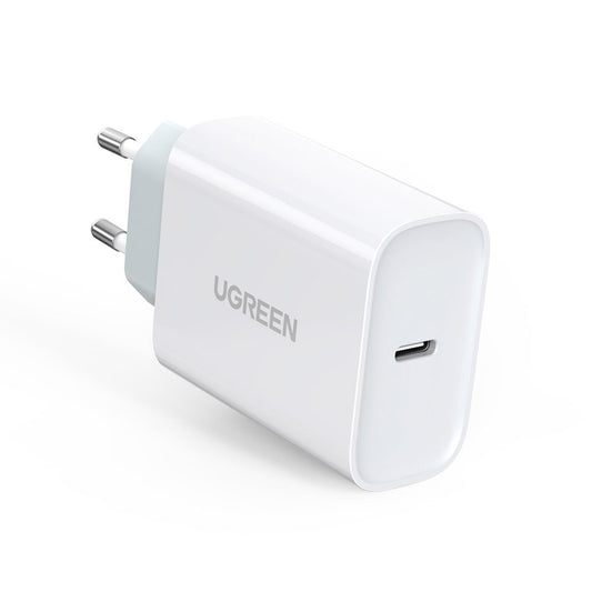 Įkroviklis Ugreen CD127 USB-C 30W baltas