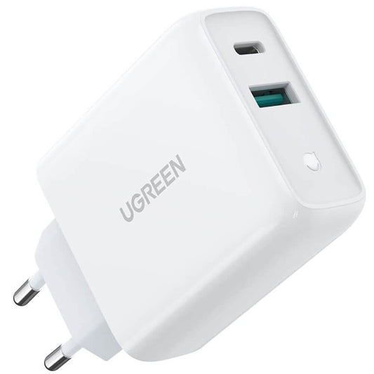 Įkroviklis Ugreen CD170 USB-C/USB-A 36W baltas