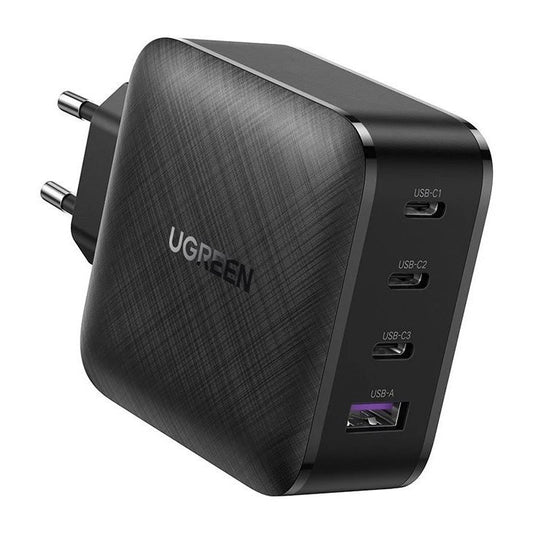 Įkroviklis Ugreen CD224 GaN 3xUSB-C/USB-A 65W juodas Buitiniai įkrovikliai -   