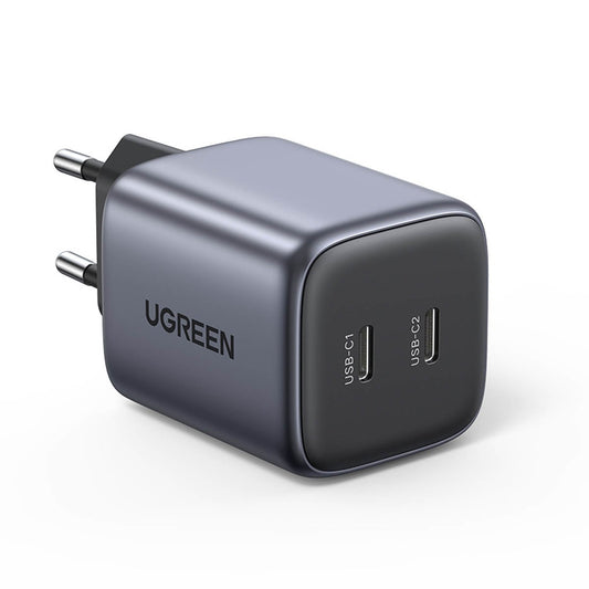 Įkroviklis Ugreen CD294 45W GaN 2xUSB-C juodas