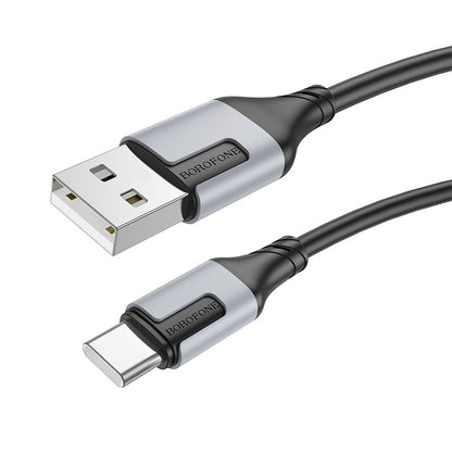 USB kabelis Borofone BX101 USB-A to USB-C 1.0m juodas Default Title