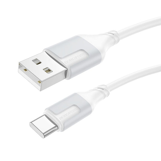 USB kabelis Borofone BX101 USB-A to USB-C 1.0m baltas Default Title