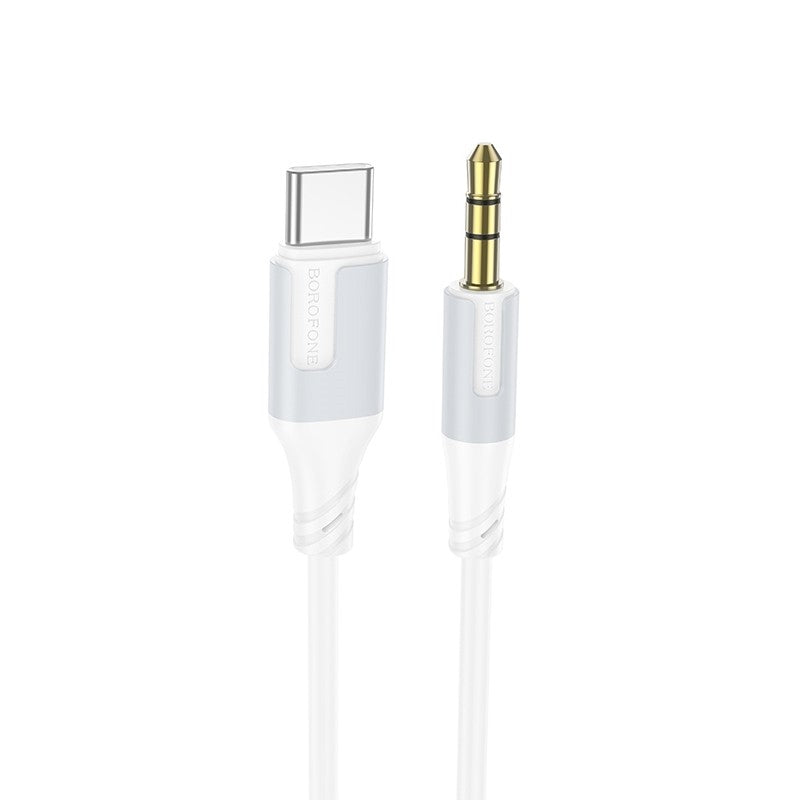 Audio kabelis Borofone BL19 USB-C to 3,5mm baltas Default Title