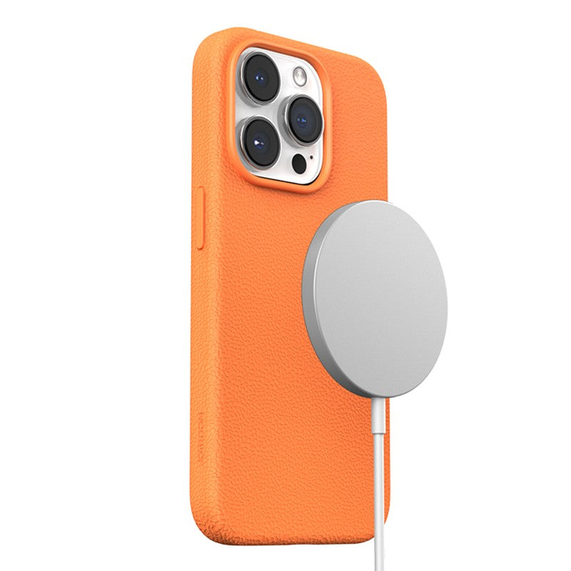 Dėklas Joyroom JR-BP006 Magnetic Protective Phone Case Apple iPhone 15 Pro oranžinis Telefonų dėklai -   