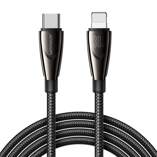USB kabelis Joyroom SA31-CL3 USB-C to Lightning 30W 1.2m juodas Default Title