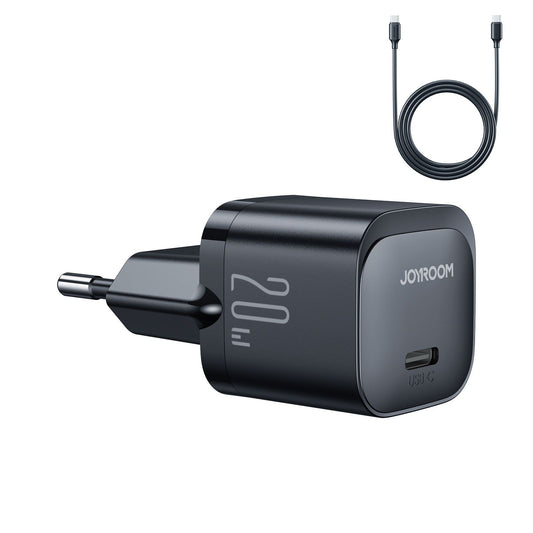 Įkroviklis Joyroom JR-TCF02 USB-C PD20W + USB-C 1.0m cable juodas Default Title