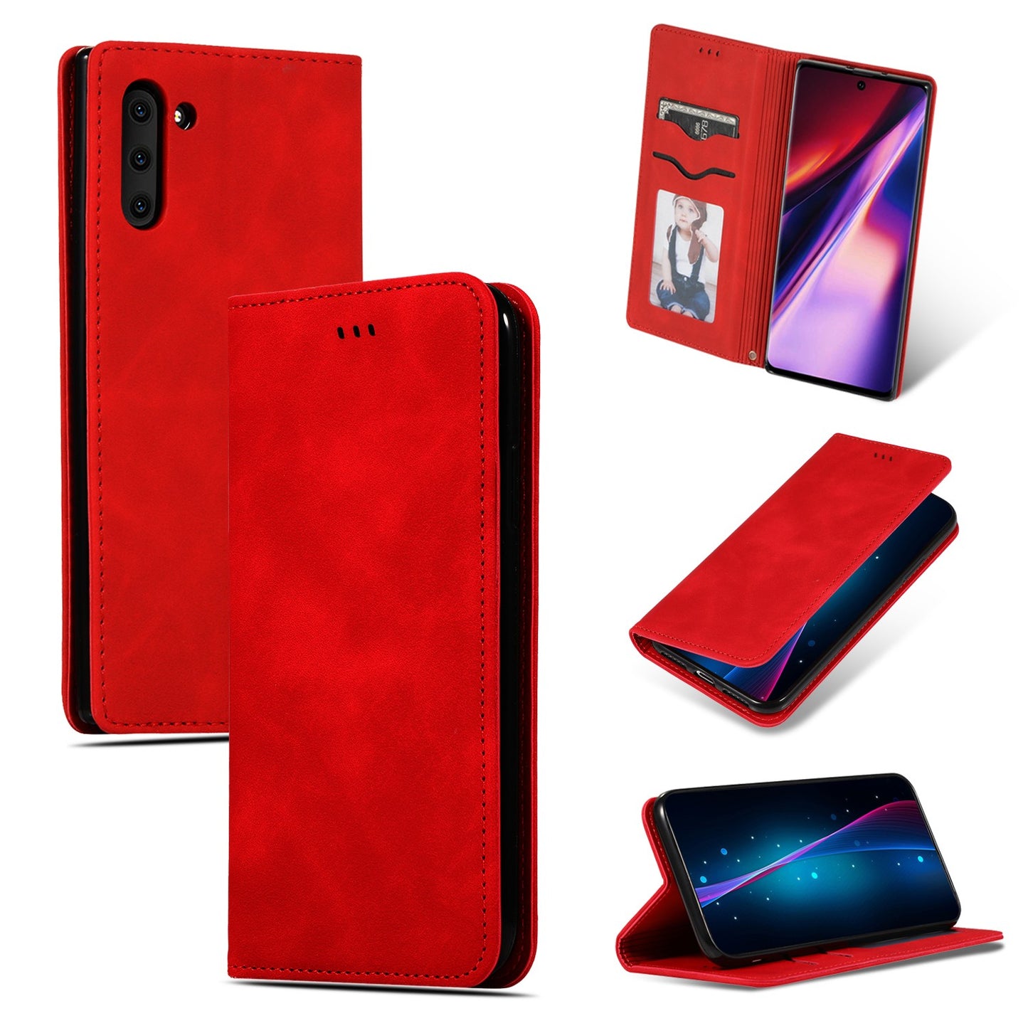 Dėklas Business Style Xiaomi Redmi Note 13 Pro 4G/Poco M6 Pro 4G raudonas Telefonų dėklai - Default Title  