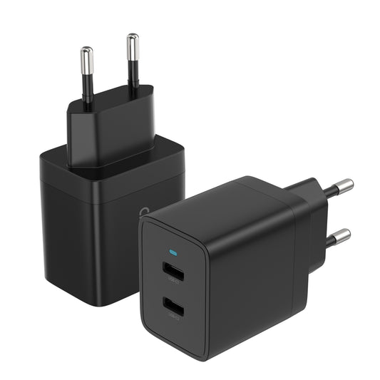 Įkroviklis Choetech Q5006 2xUSB-C PD40W juodas Default Title