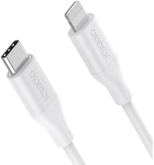 USB kabelis Choetech IP0040 MFi USB-C to Lightning PD30W 1.2m baltas Default Title